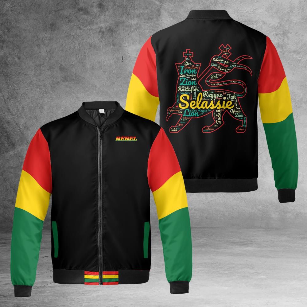 Rasta Quilted Bomber Jacket