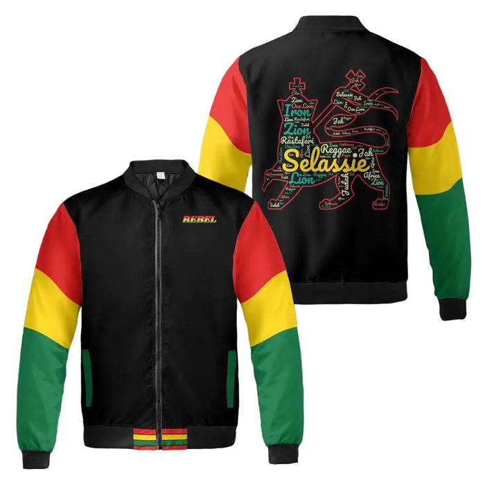 Rasta Quilted Bomber Jacket
