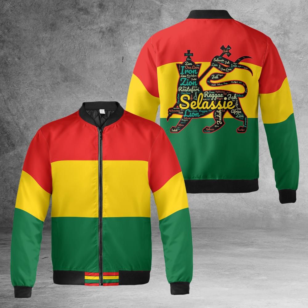 Lion of Judah Quilted Bomber Jacket
