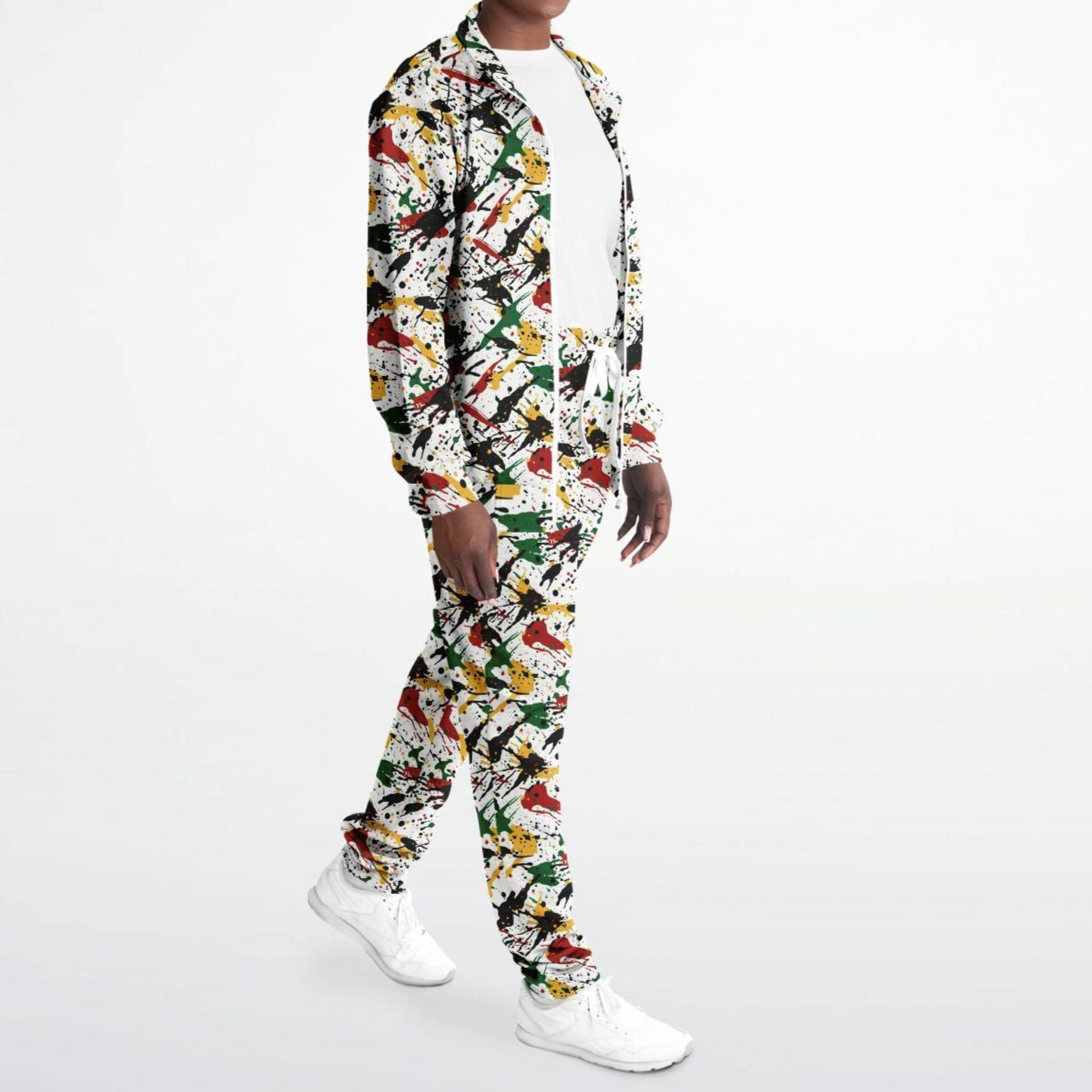 Rasta Tracksuit - Irie Stripe White - Athletic