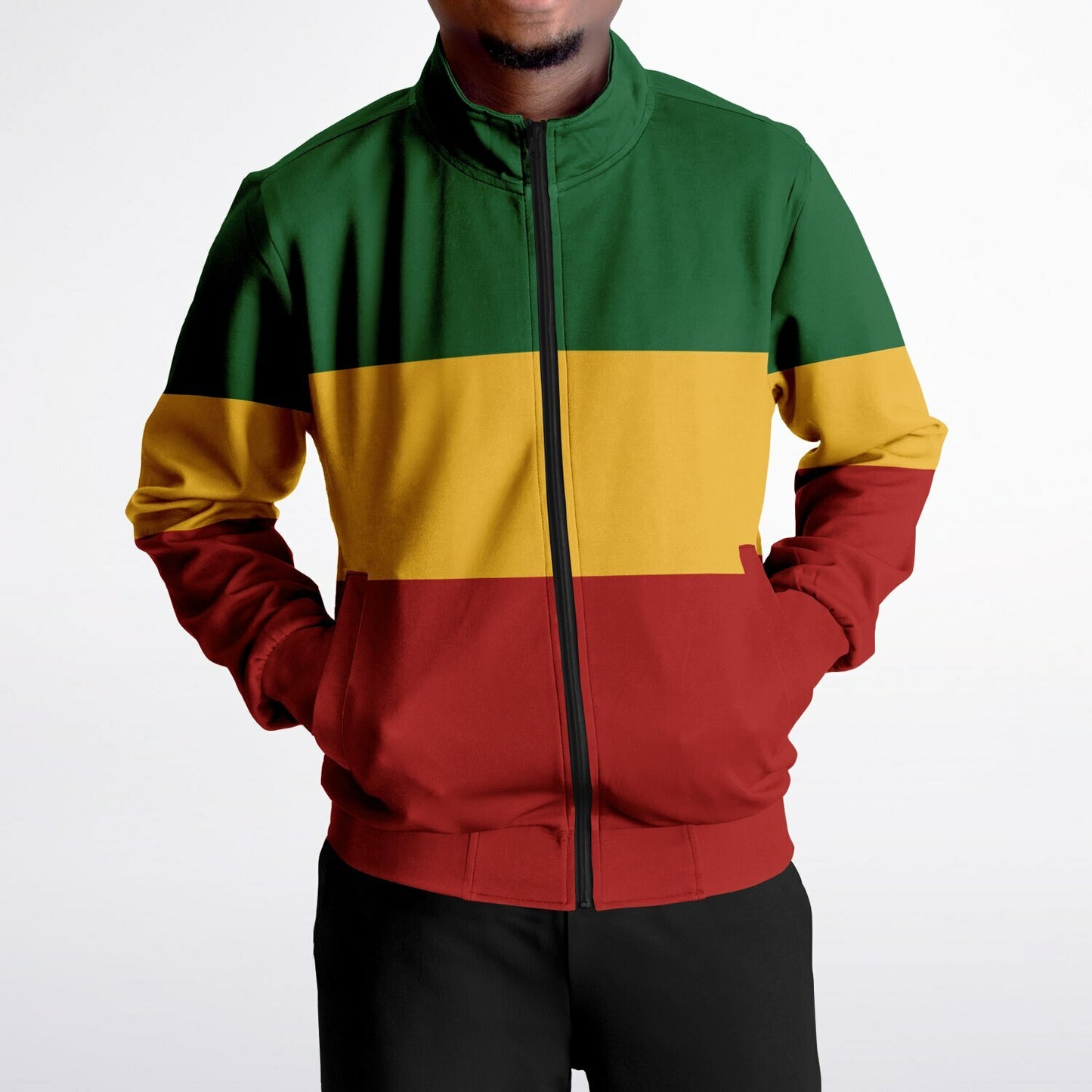 Rasta Track Jacket - Ocho Rios Stripe - Athletic