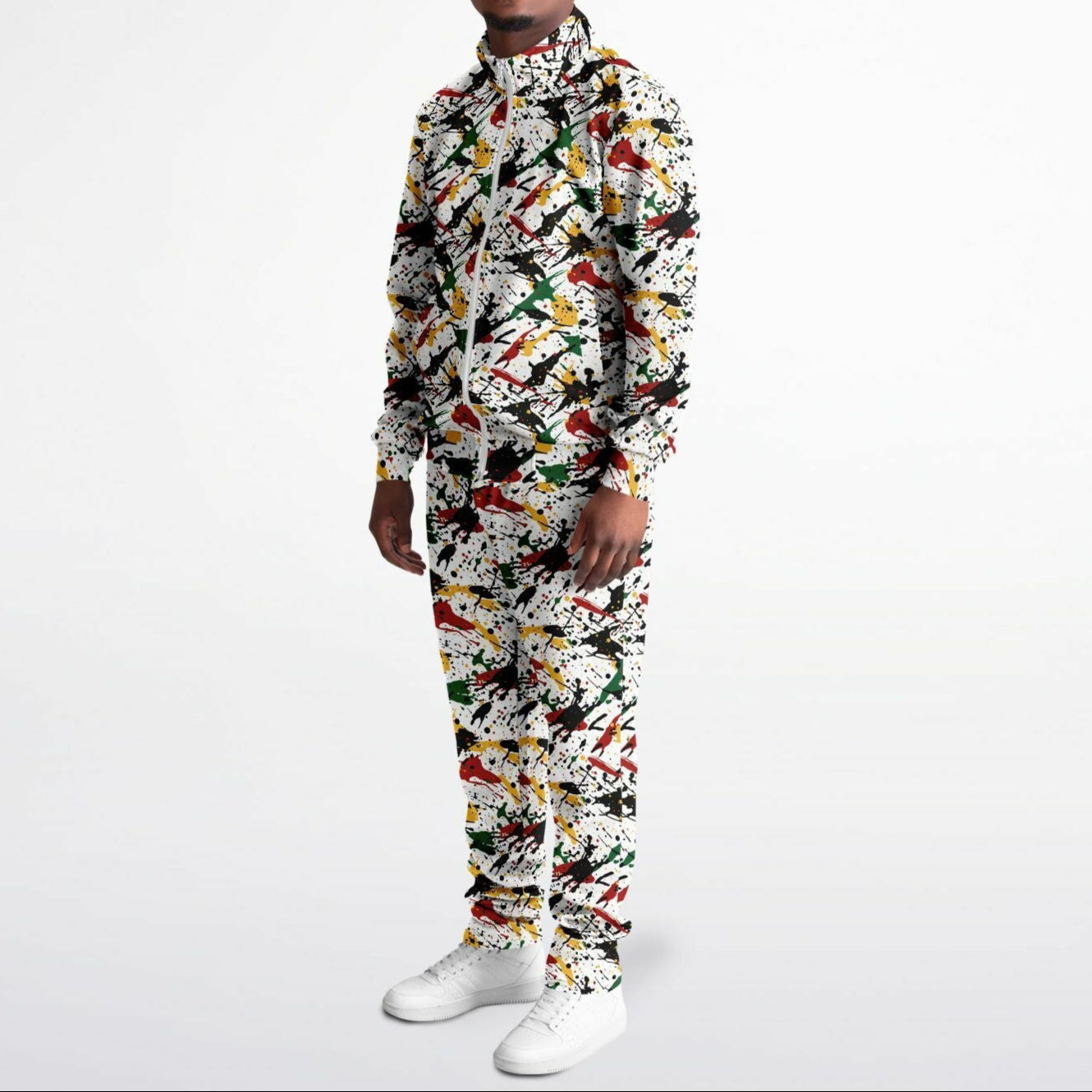 Rasta Tracksuit - Irie Stripe White - Athletic