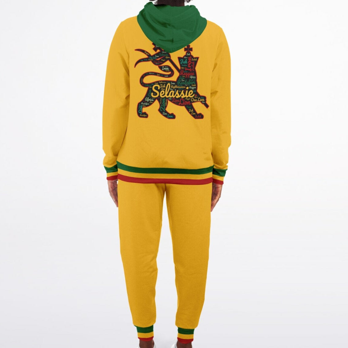 Rasta Zip Hoodie & Jogger Set - Kingston Fade - Casual
