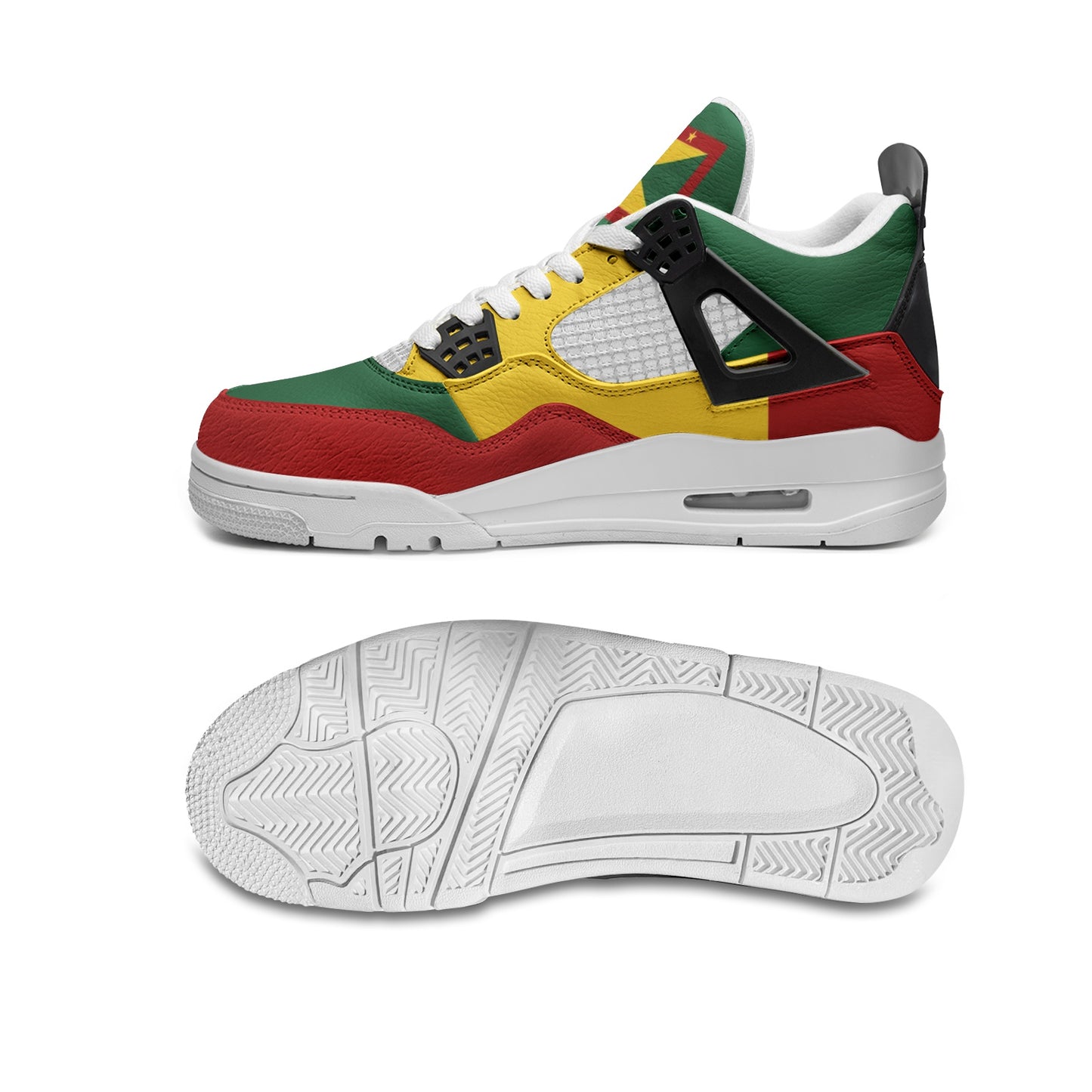 Grenada Mid Top Sneakers flag colors