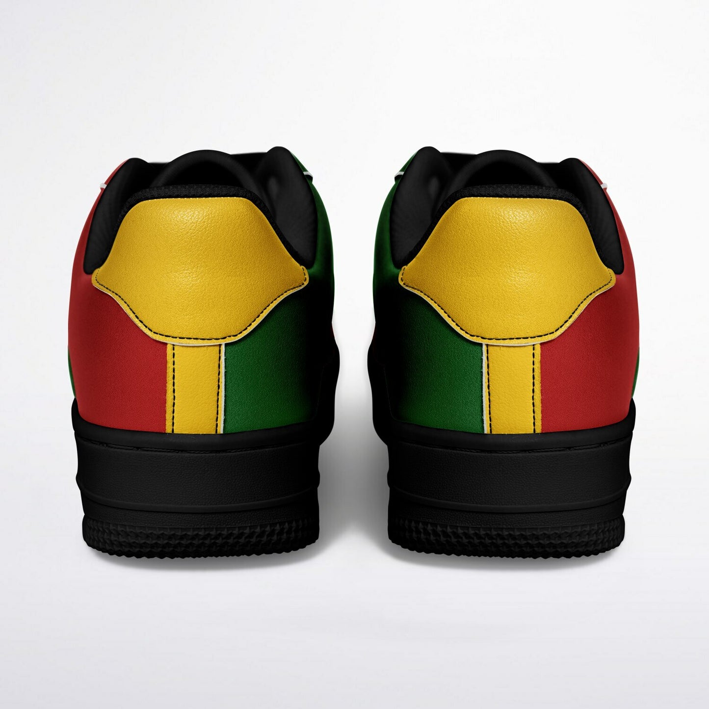 Rasta Bright Colors Shoes in red/gold/green colorway