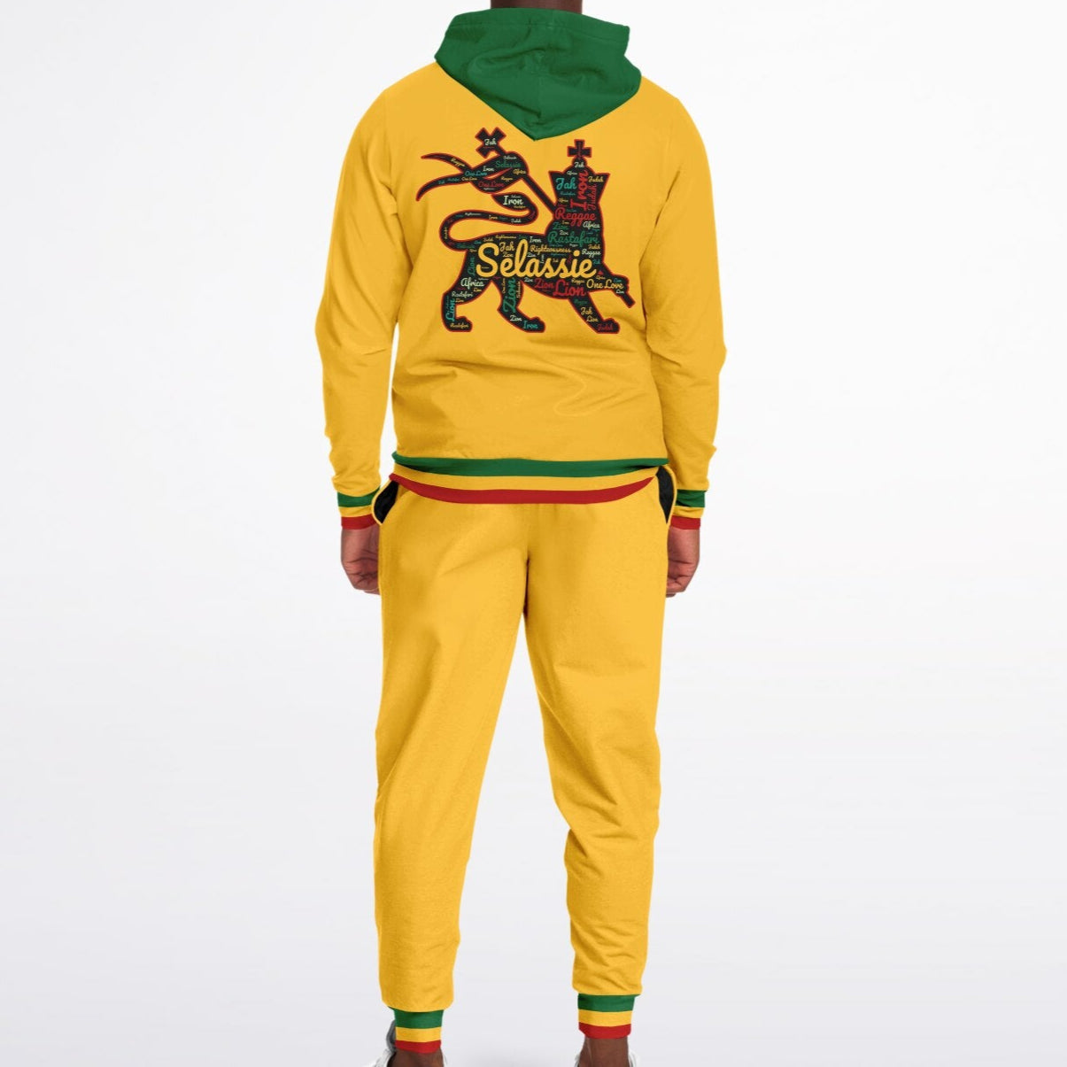 Rasta Zip Hoodie & Jogger Set - Kingston Fade - Casual