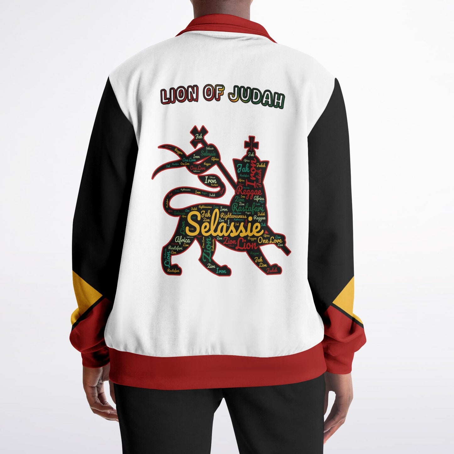 Rasta Track Jacket - Blue Mountain Block White - Athletic