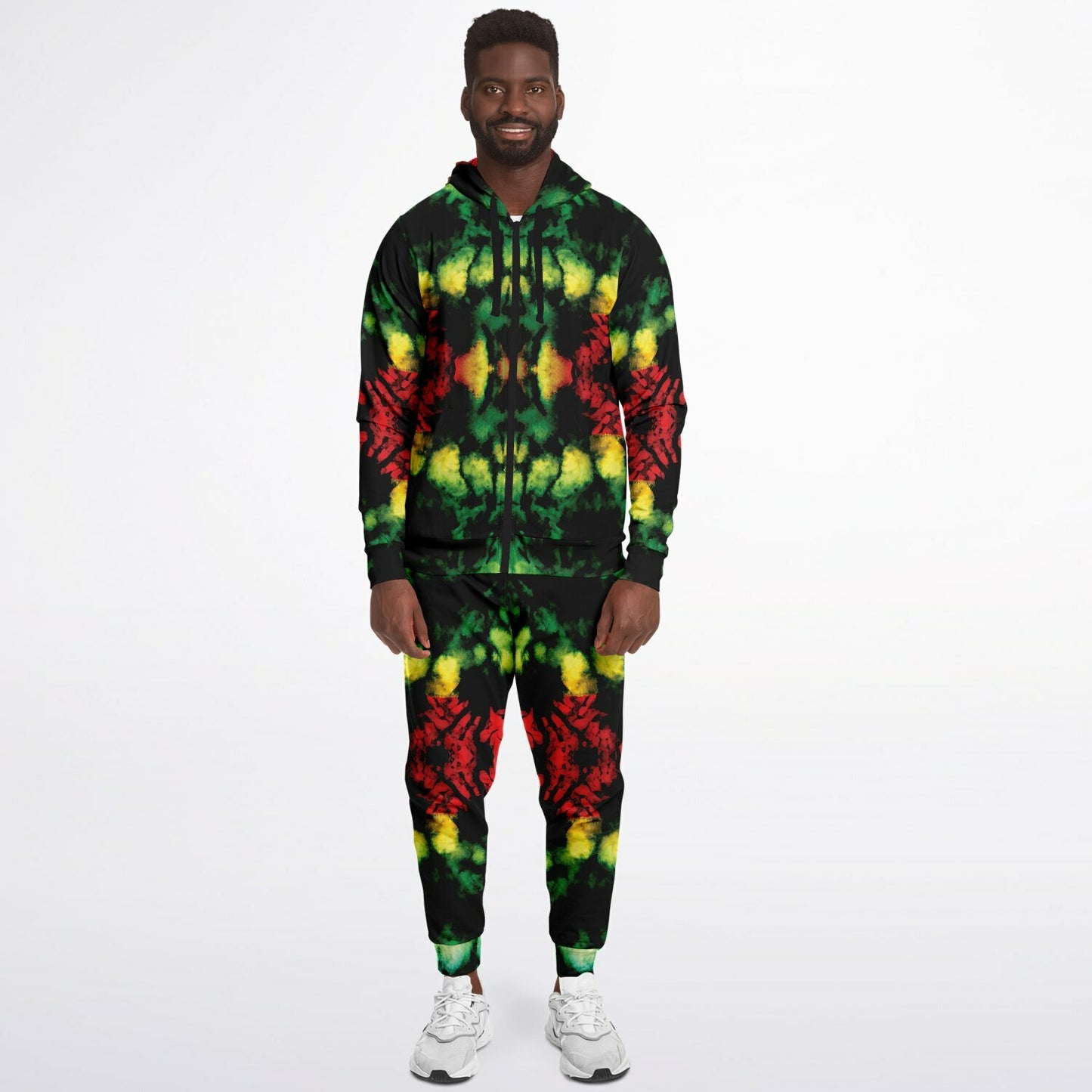 Rasta Zip Hoodie & Jogger Set - Spanish Town Tape - Athletic