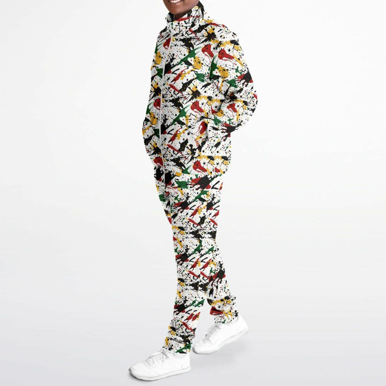 Rasta Tracksuit - Irie Stripe White - Athletic