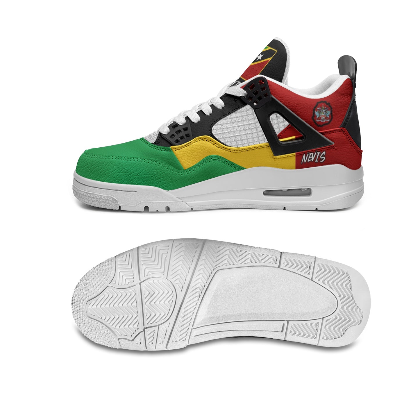 Saint Kitts And Nevis Mid Top Sneakers - Rebel Sole