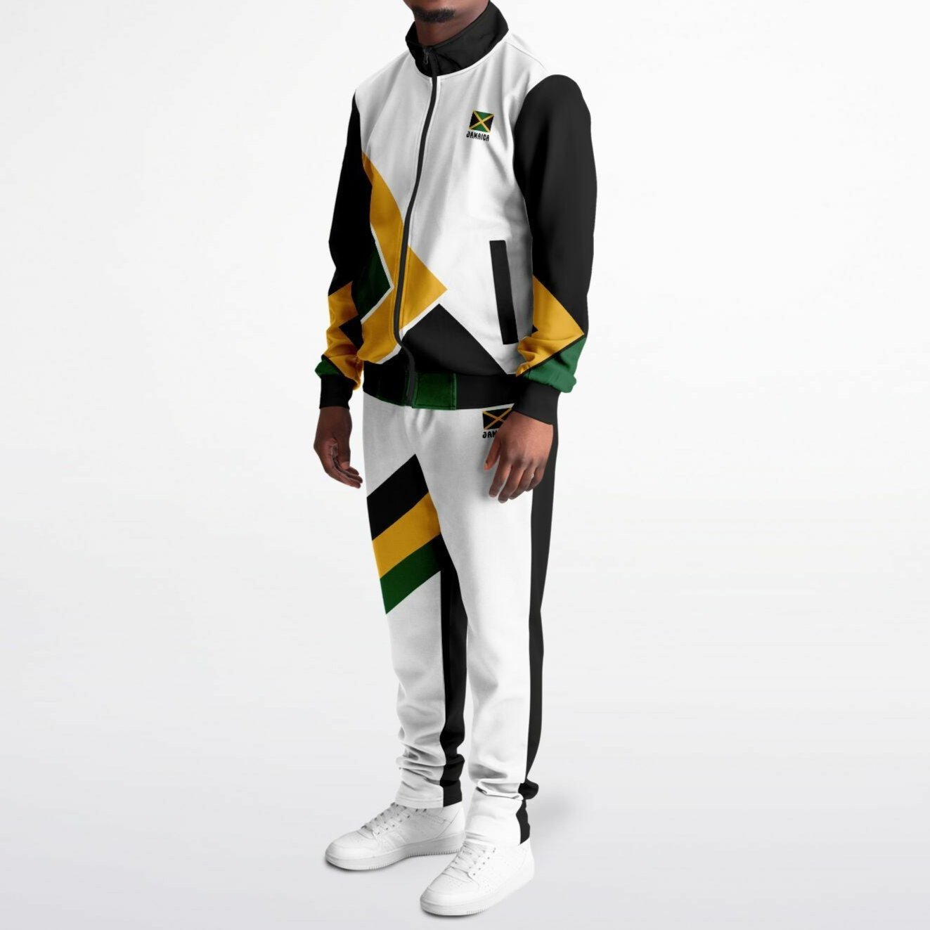 Jamaica Tracksuit - Irie Stripe White - Athletic