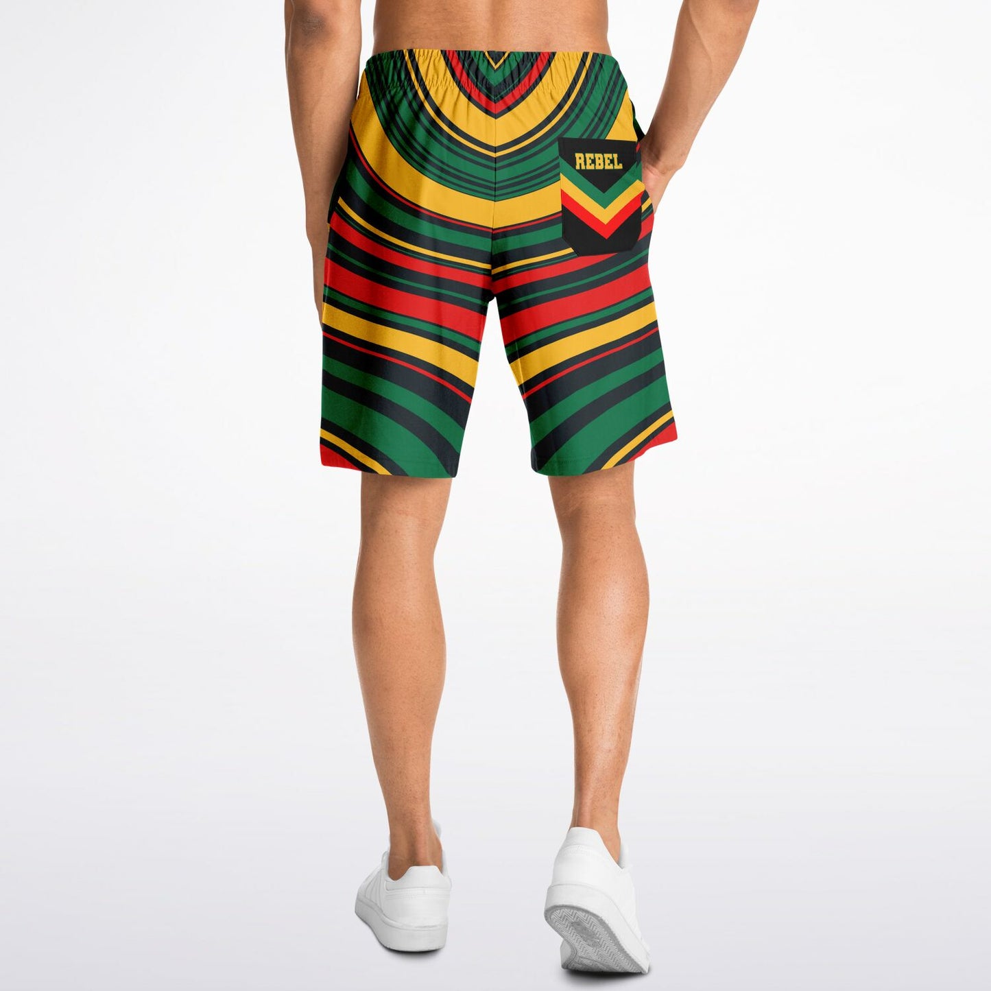 Rasta Stripes Casual Shorts