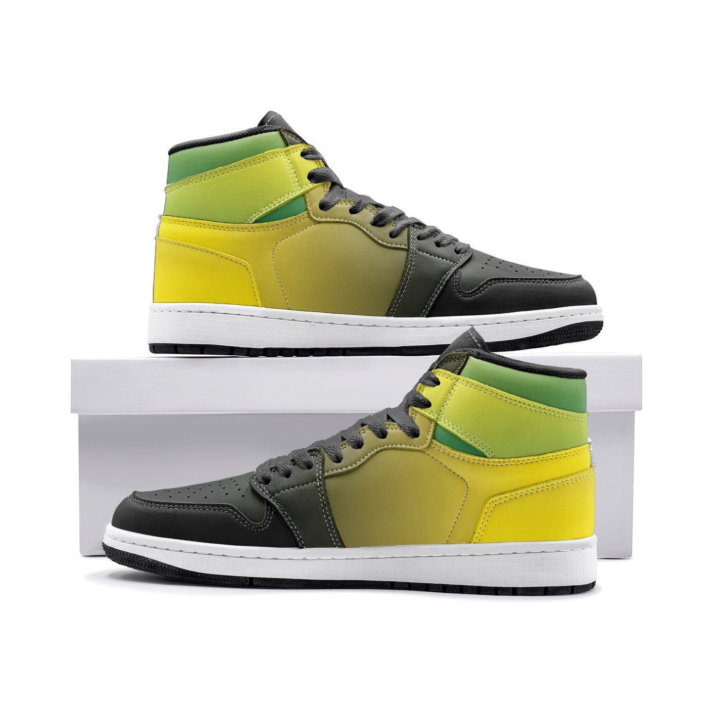 Jamaica Shoes in black/green/gold colorway