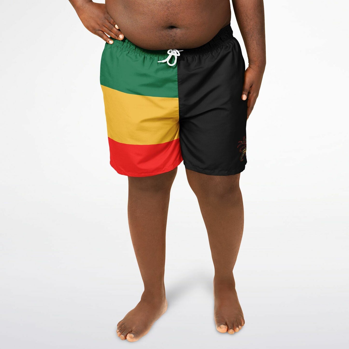 Rasta LOJ Plus-size Swim Trunks