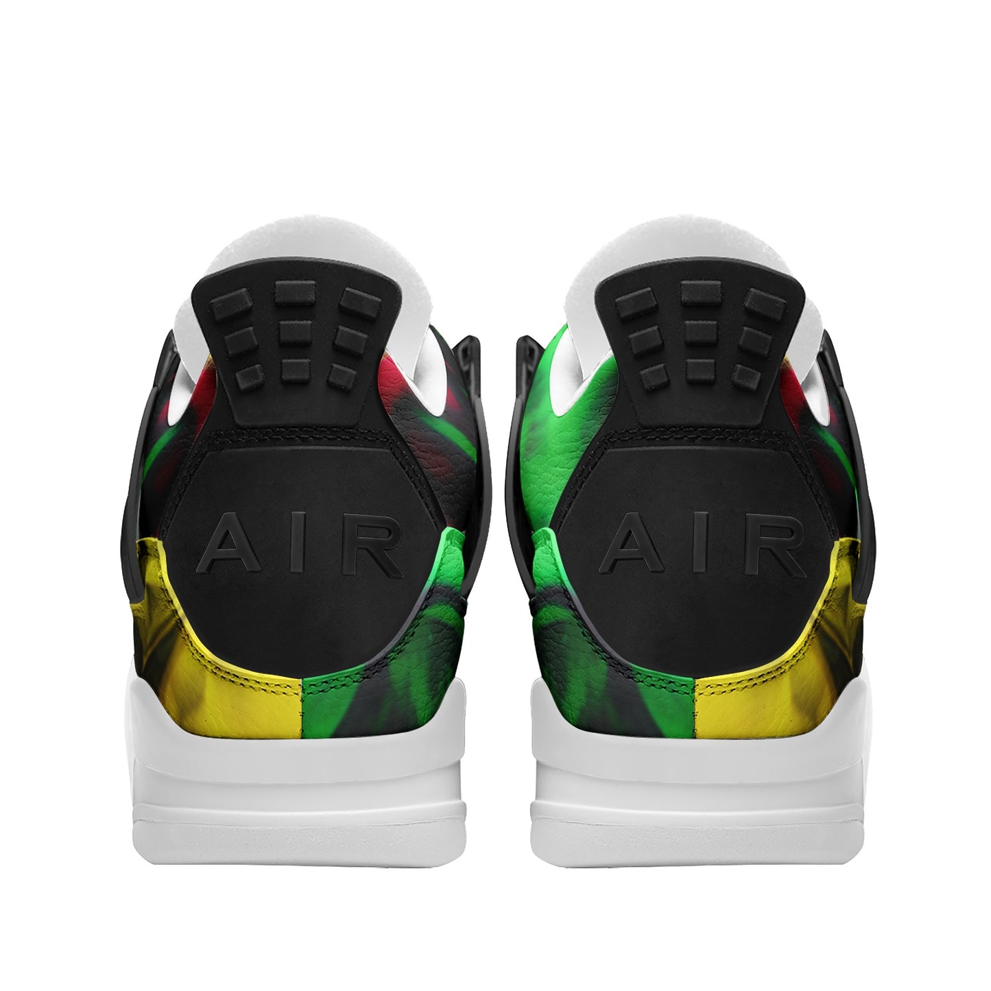 Rasta Wave Shoes in red/gold/green colorway