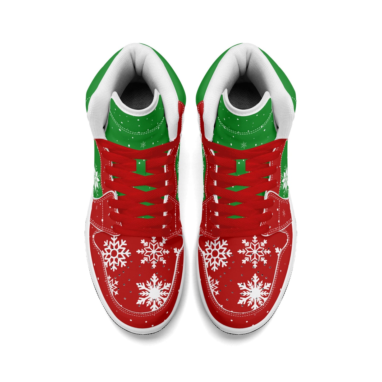 Christmas Basketball Shoes in red/green colorway