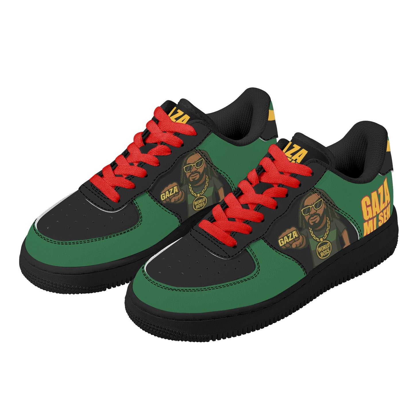 Gaza Mi Seh Black Shoes in black colorway