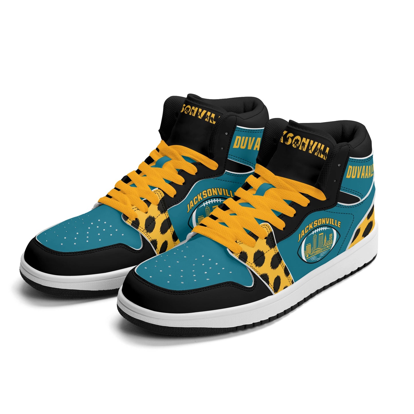 Jacksonville Football Team Teal Shoes