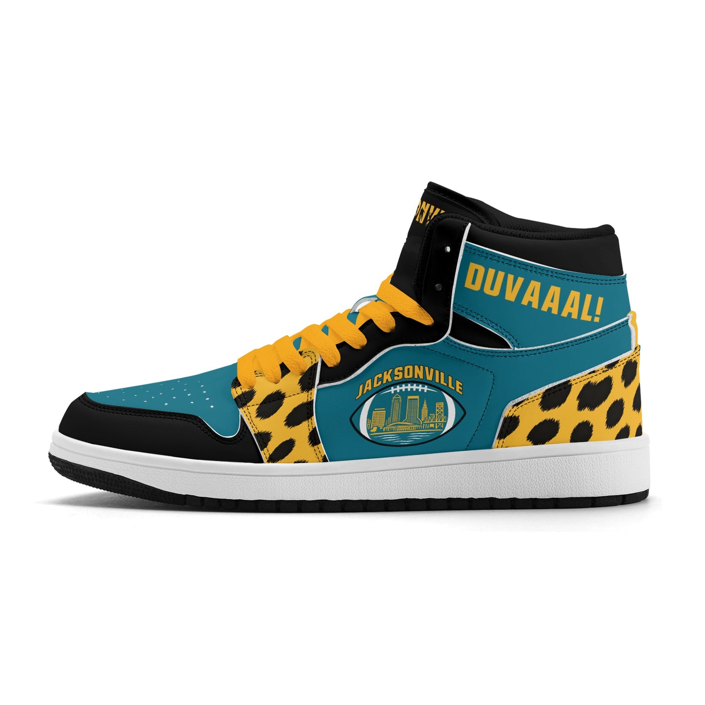 Jacksonville Football Team Teal Shoes