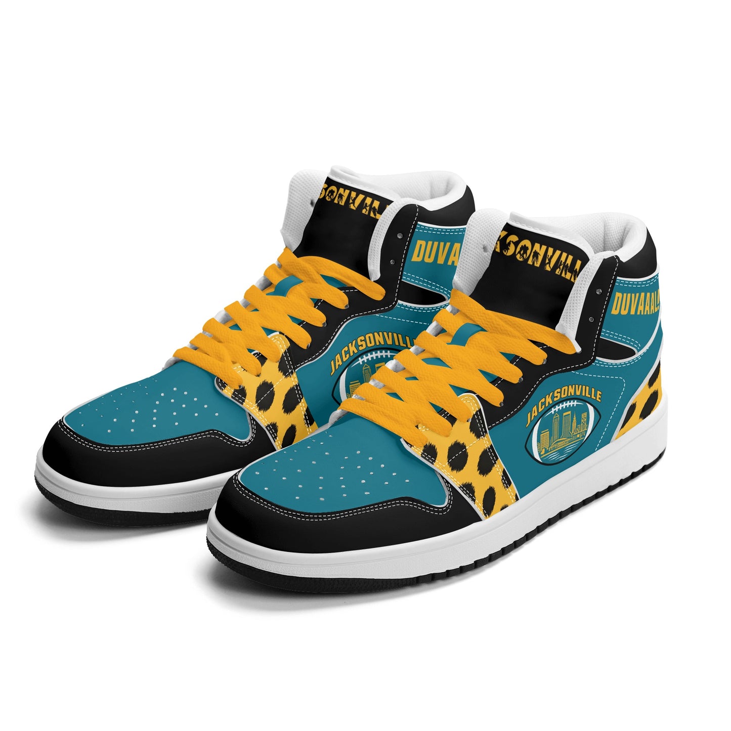 Jacksonville Football Team Teal Shoes