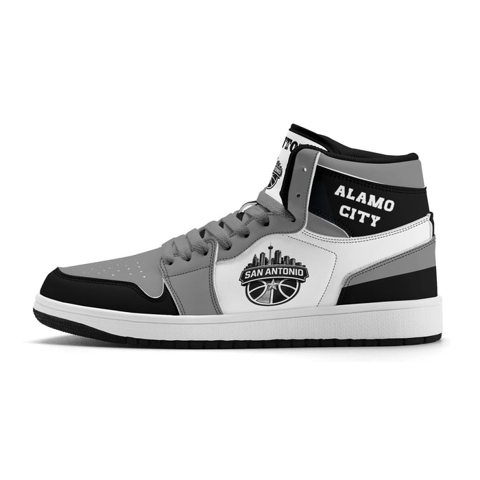 San Antonio Basketball-Inspired High Top Sneakers White - Jamrock High