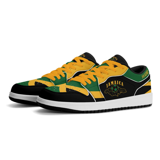 Jamaica Map Low Tops - Black - Jamrock Low