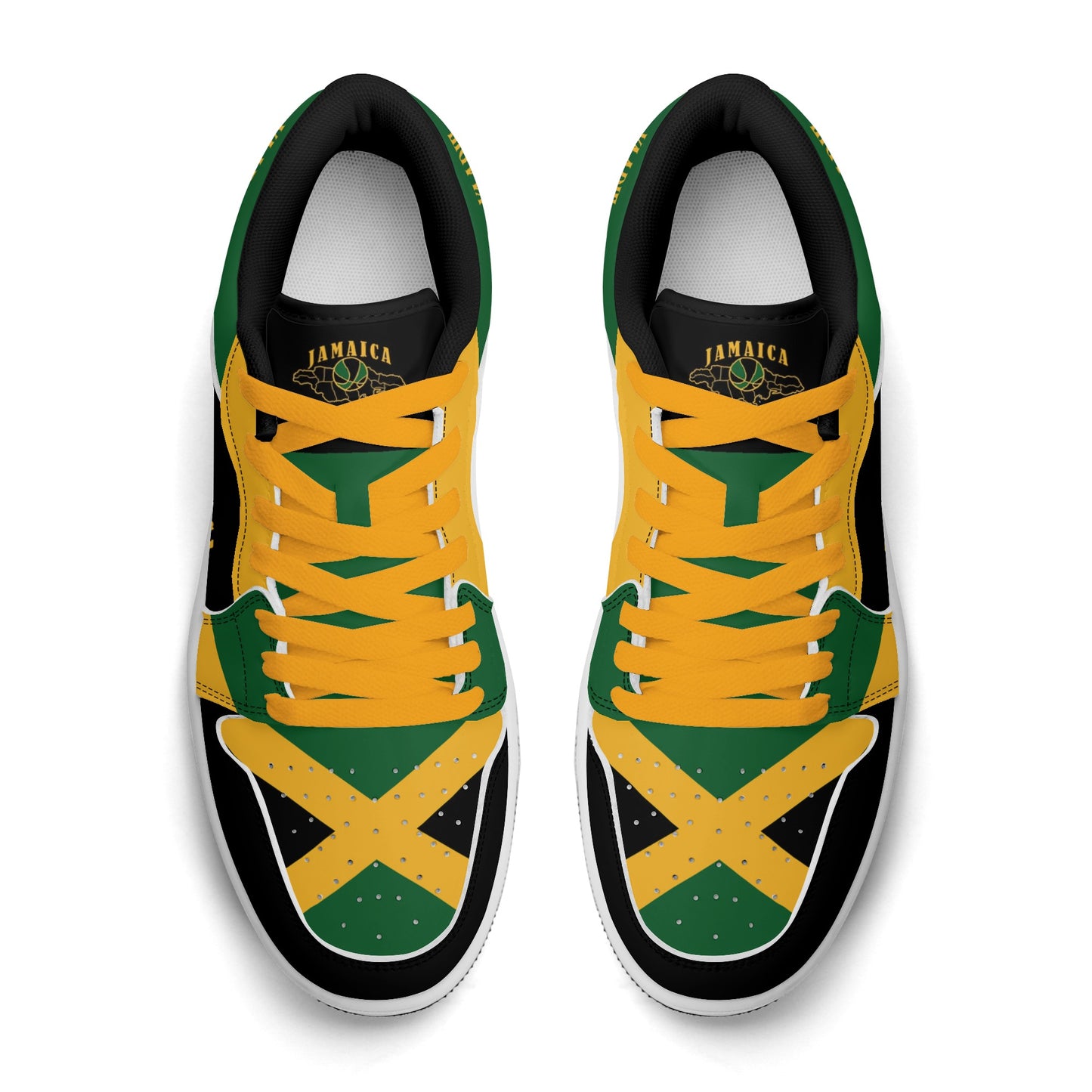 Jamaica Map Low Tops - Black - Jamrock Low