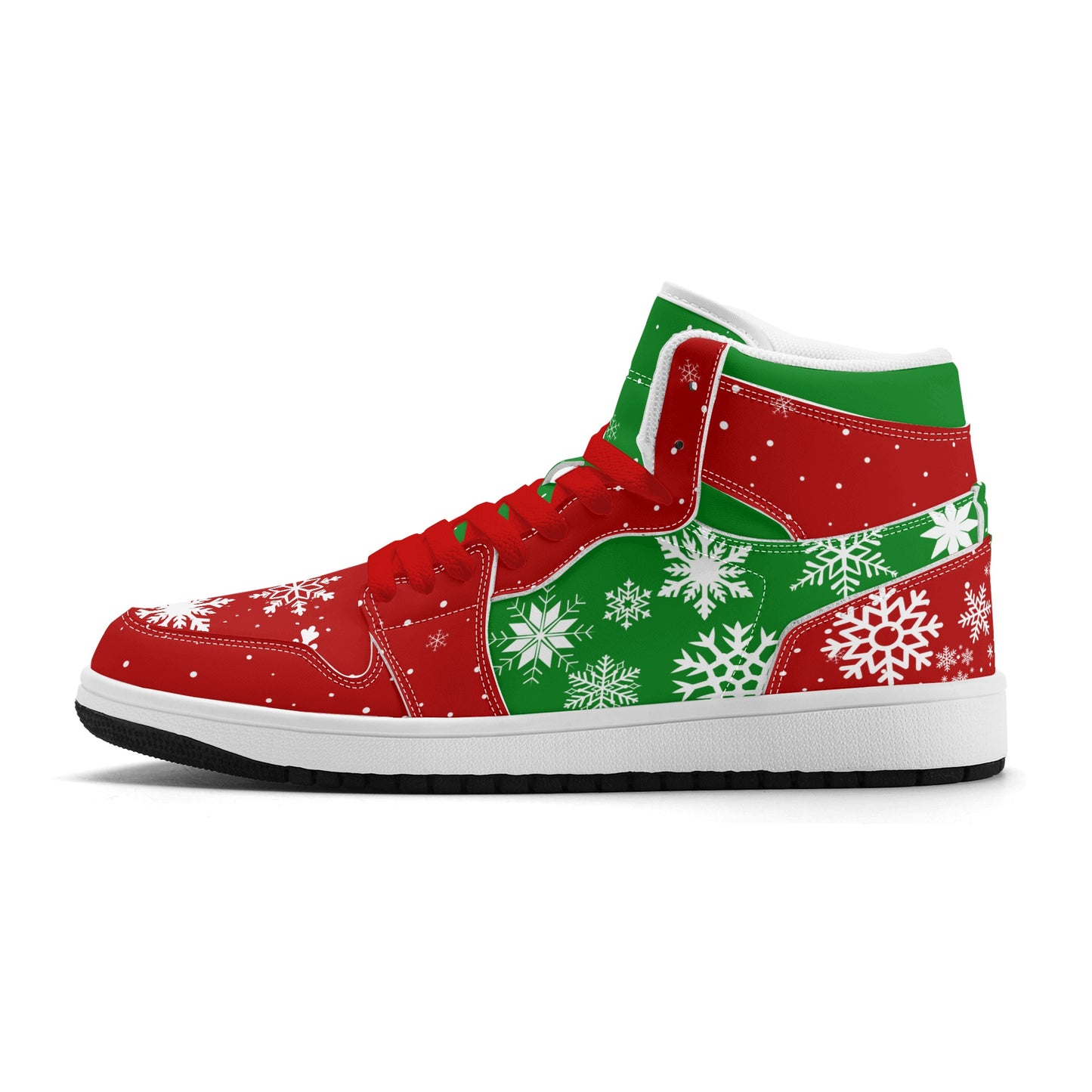 Christmas Basketball Shoes in red/green colorway