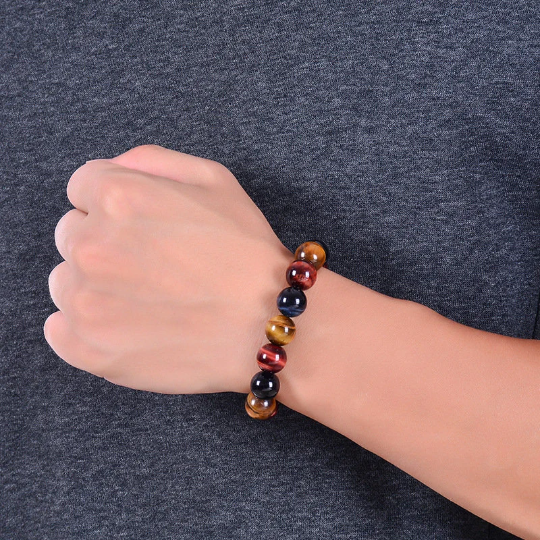 Tri-Color Tiger Eye Bracelet