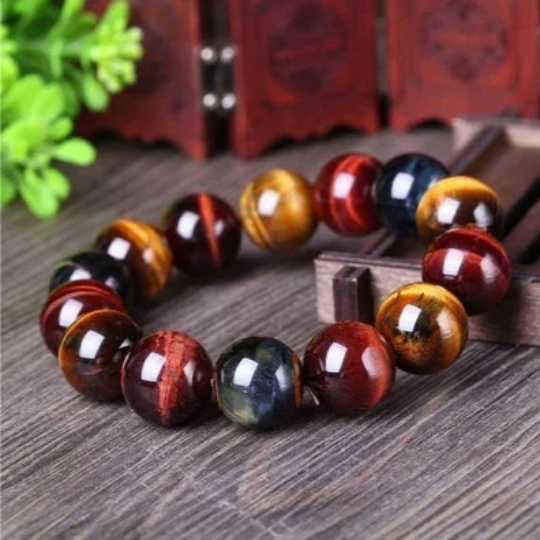 Tri-Color Tiger Eye Bracelet