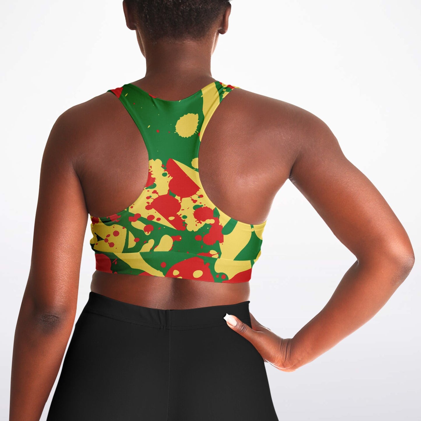 Rasta Padded Sports Bra