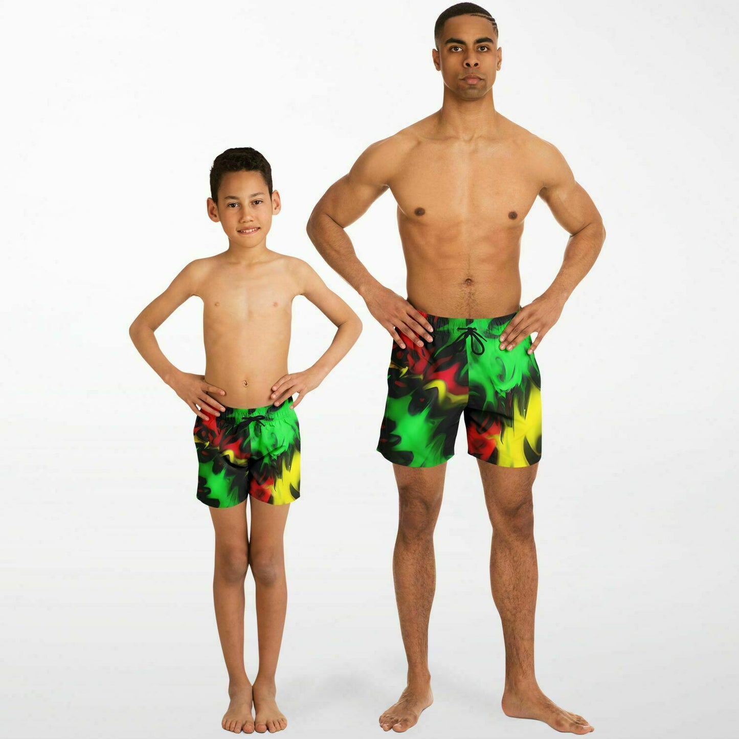 Swim Set Trunks Athletic Tie Dye Rasta