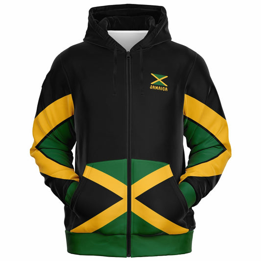 Jamaica Casual Zip Up Hoodie