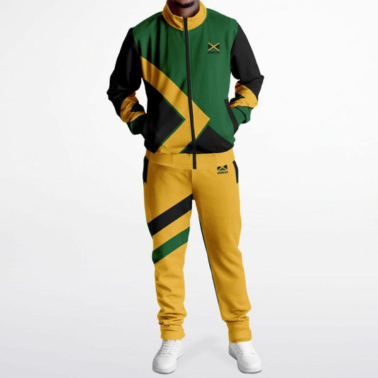 Jamaica Tracksuit - Irie Stripe Yellow Green - Athletic