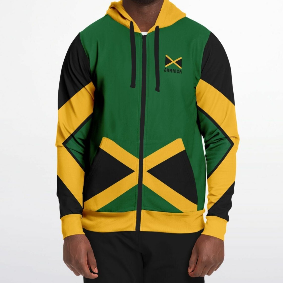 Jamaica Athletic Zip Up Hoodie