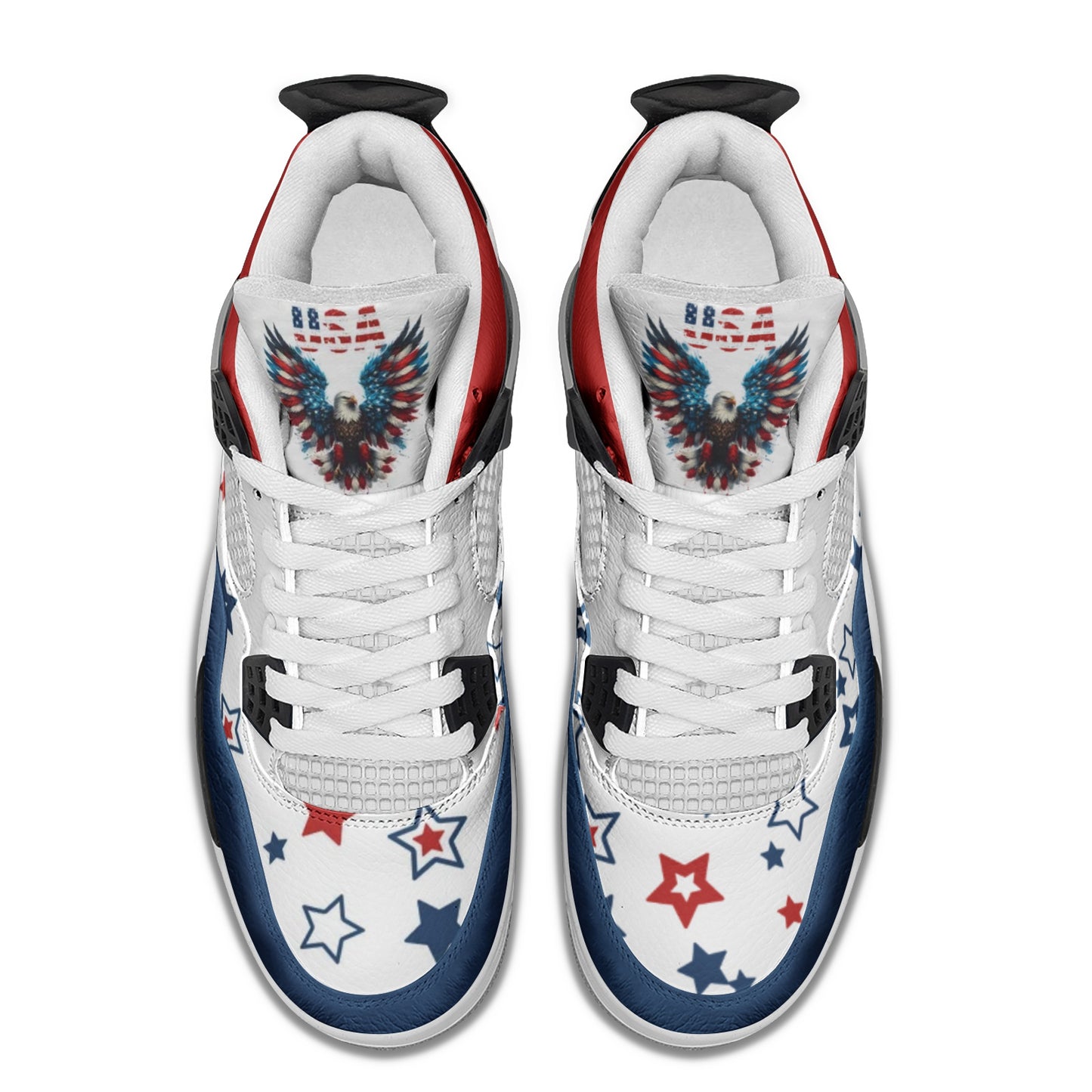 USA Stars & Stripes Shoes striped accents