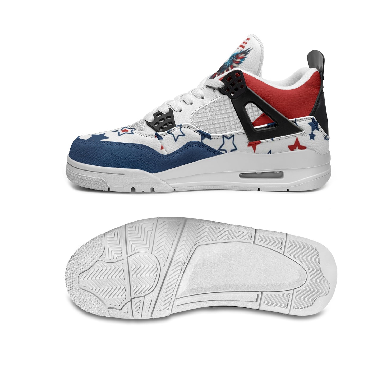 USA Stars & Stripes Shoes striped accents
