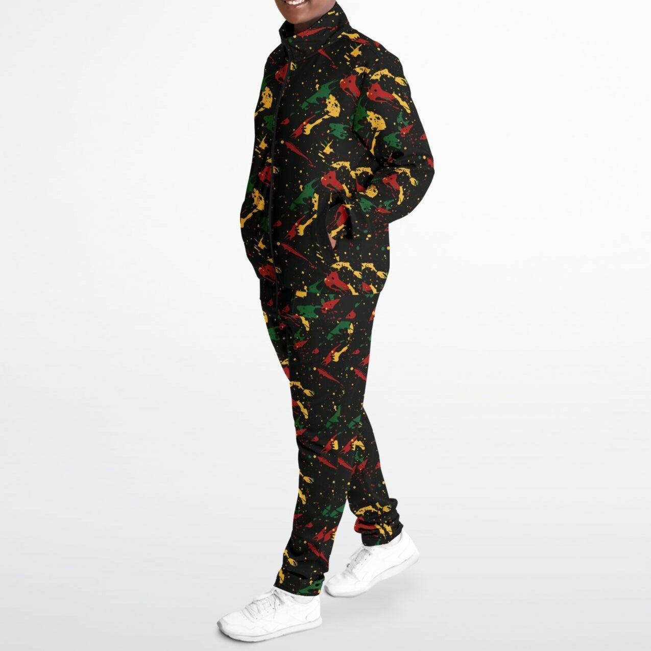 Rasta Tracksuit - Irie Stripe Black - Athletic
