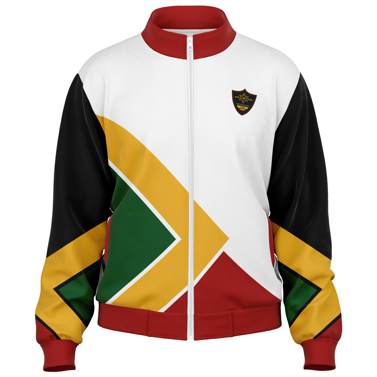 Rasta Track Jacket - Blue Mountain Block White - Athletic