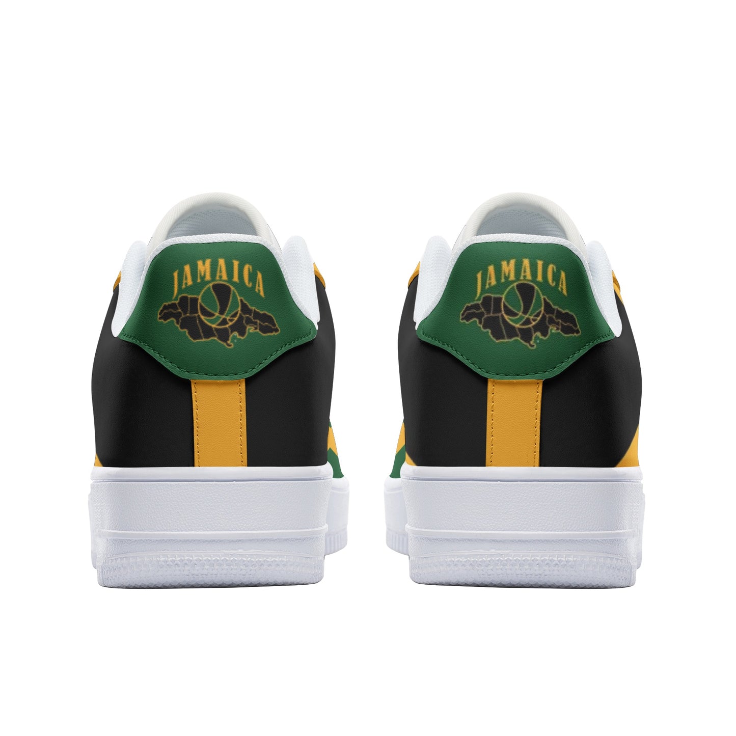 Jamaica Street Style Shoes in black/green/gold colorway