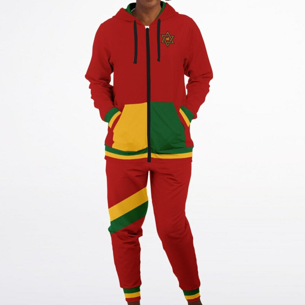 Rasta Zip Hoodie & Jogger Set - Montego Wave - Casual