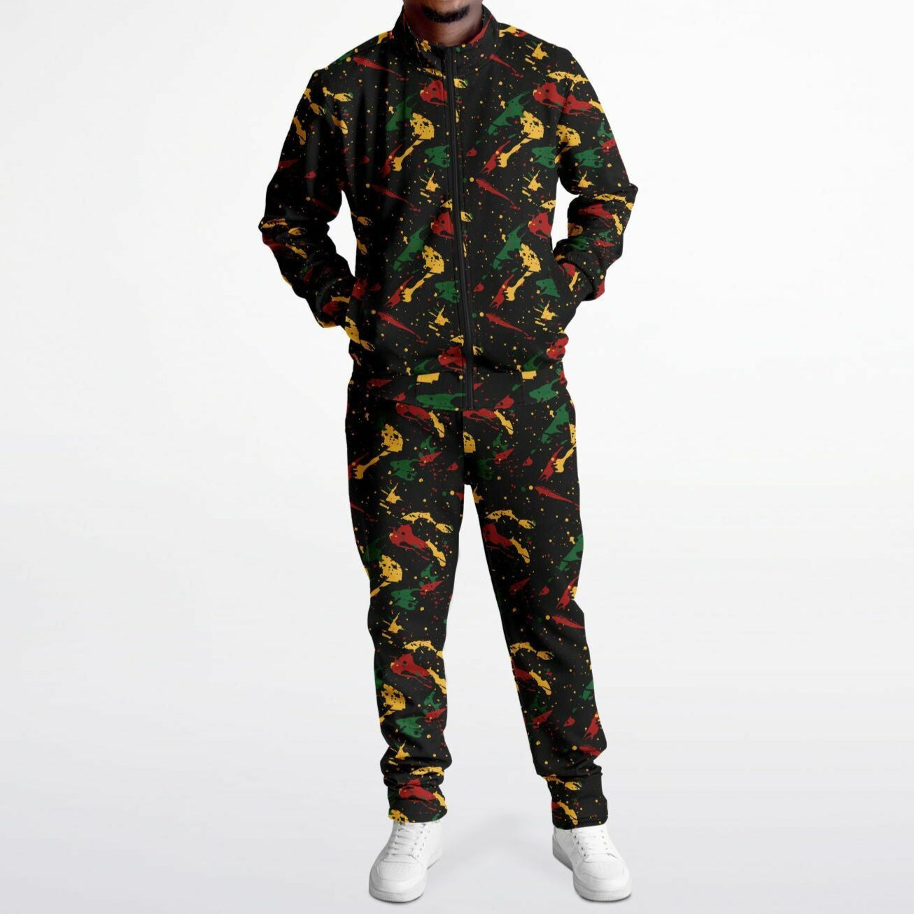 Rasta Tracksuit - Irie Stripe Black - Athletic