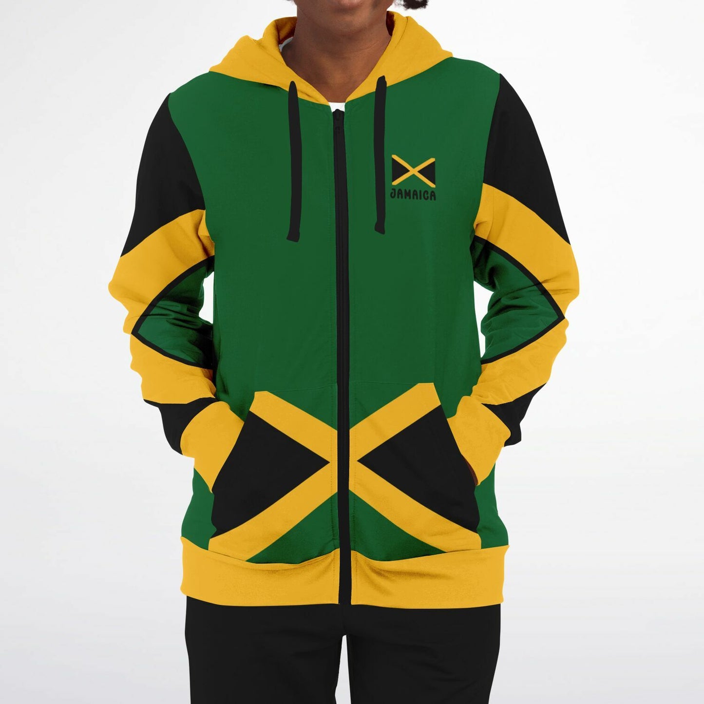 Jamaica Athletic Zip Up Hoodie
