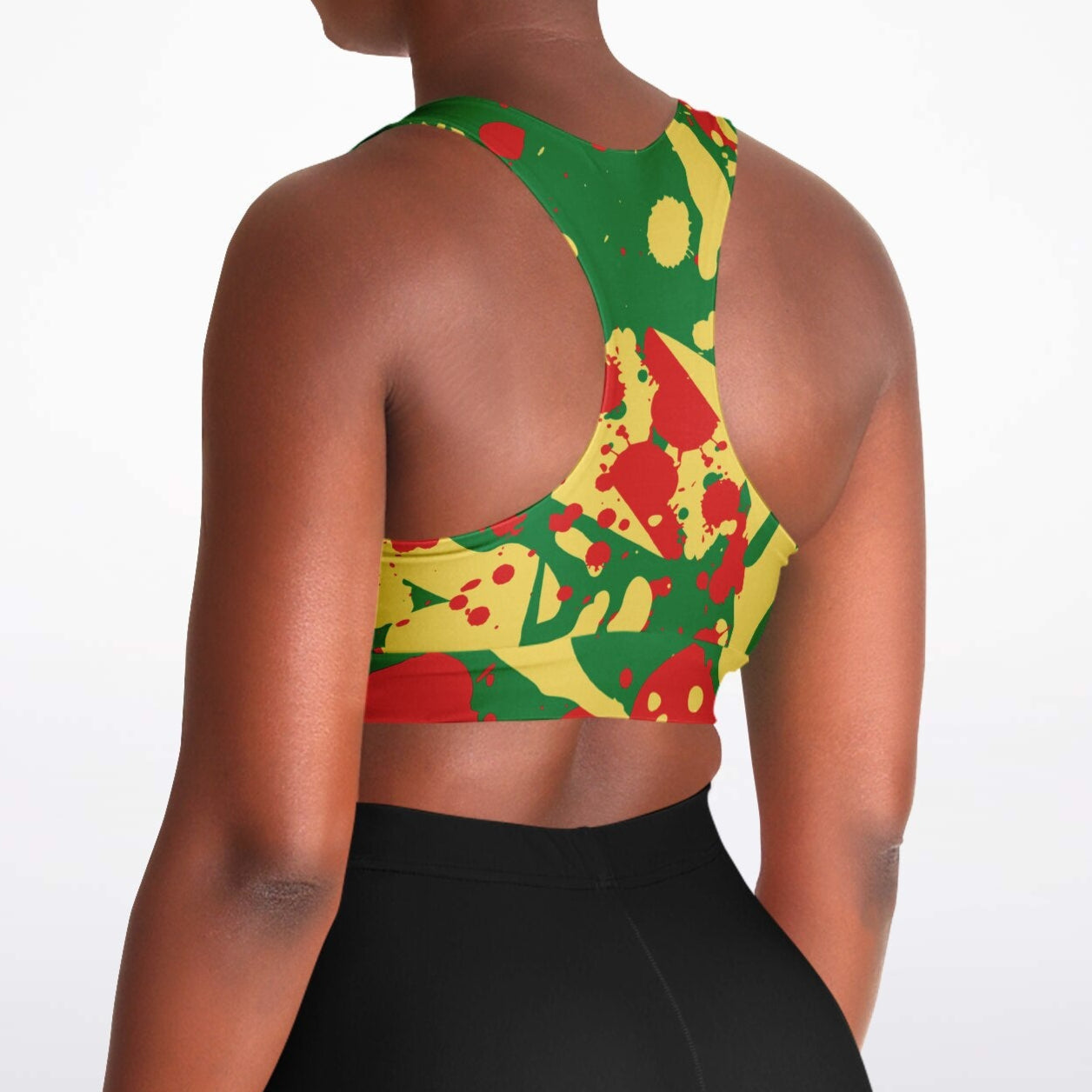 Rasta Padded Sports Bra