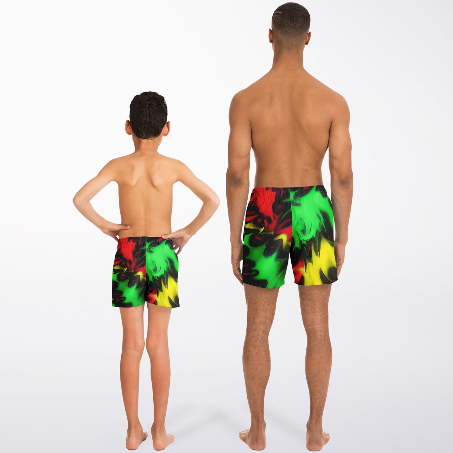 Swim Set Trunks Athletic Tie Dye Rasta