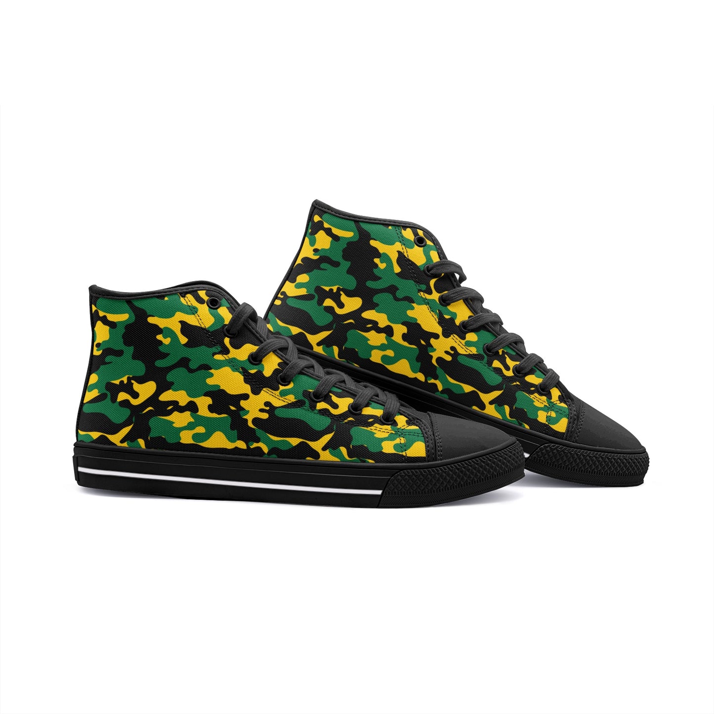 Jamaica Camo Shoes Black with camo print in black colorway
