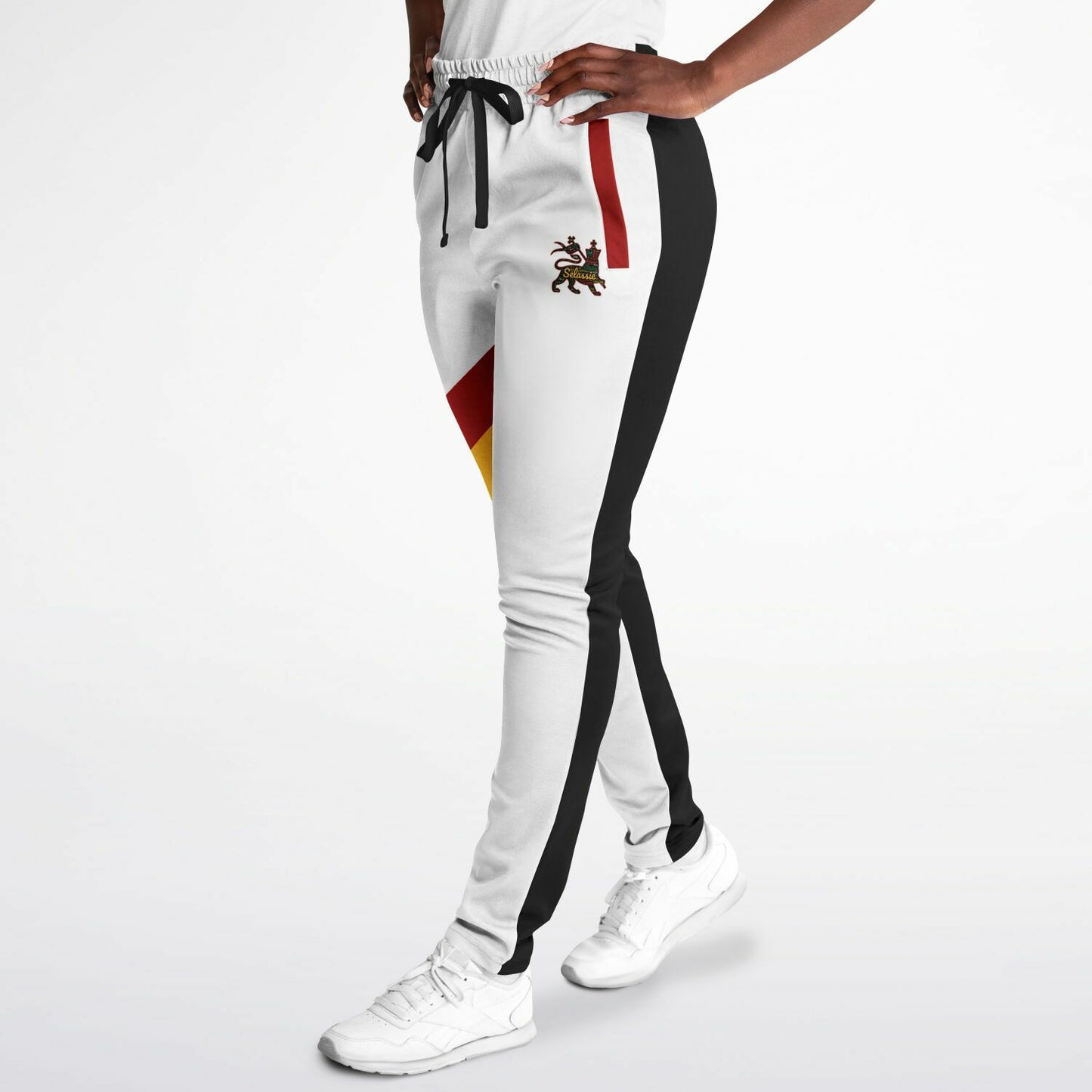 Rasta Track Pants - Ocho Rios Stripe White Black - Athletic
