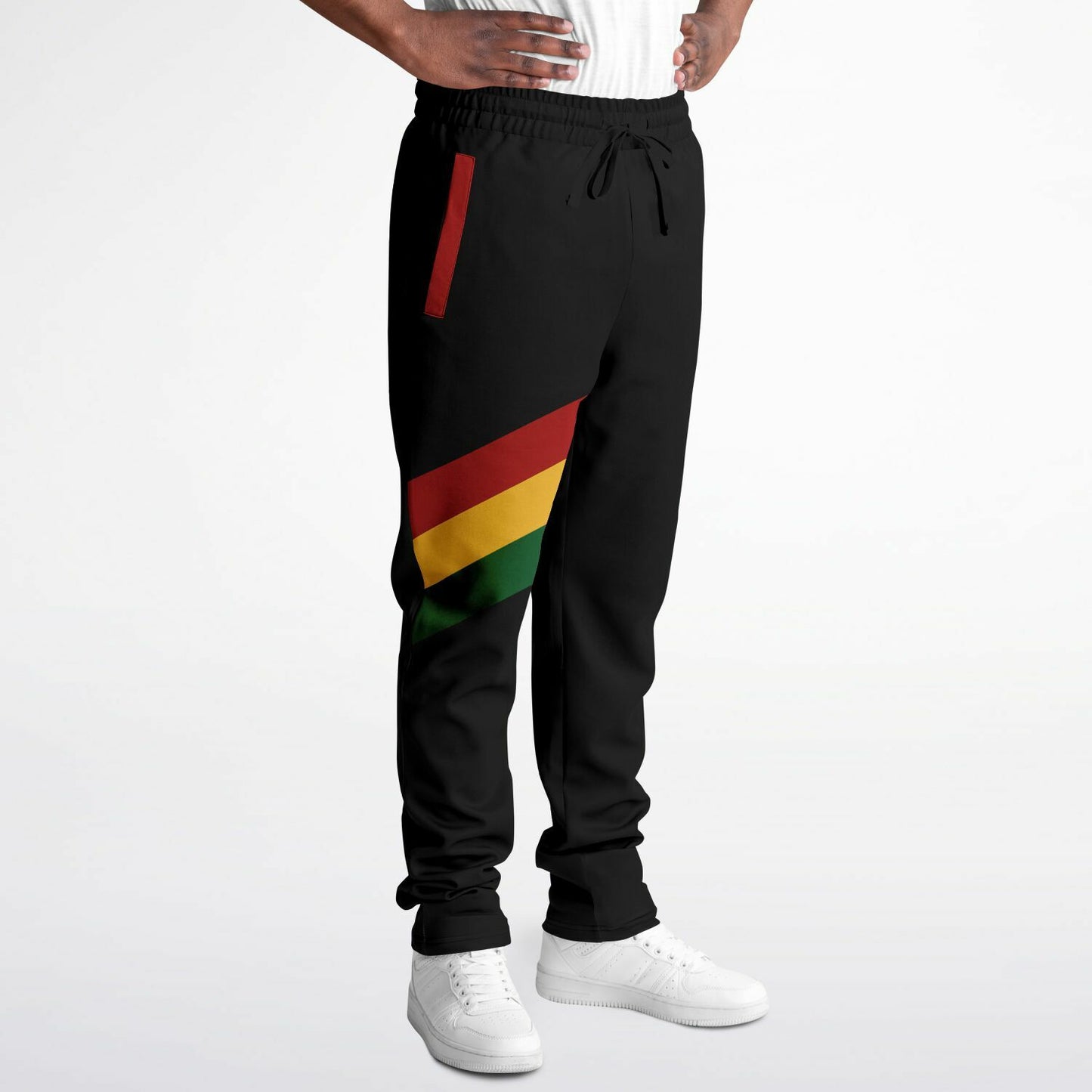 Rasta Track Pants - Ocho Rios Stripe Black - Athletic