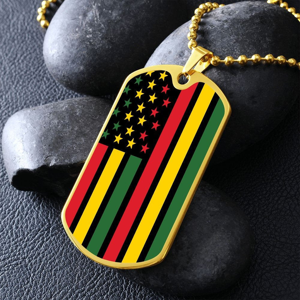 Juneteenth Dog Necklace Jwelery