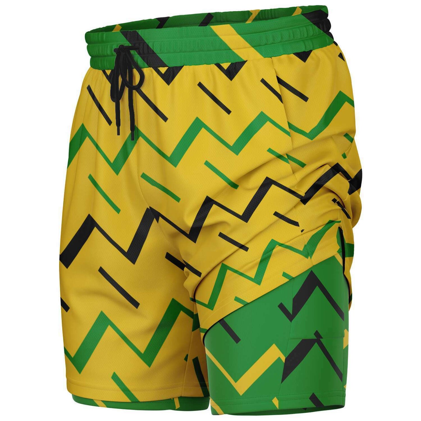 Jamaica Athletic 2-in-1 Compression Shorts